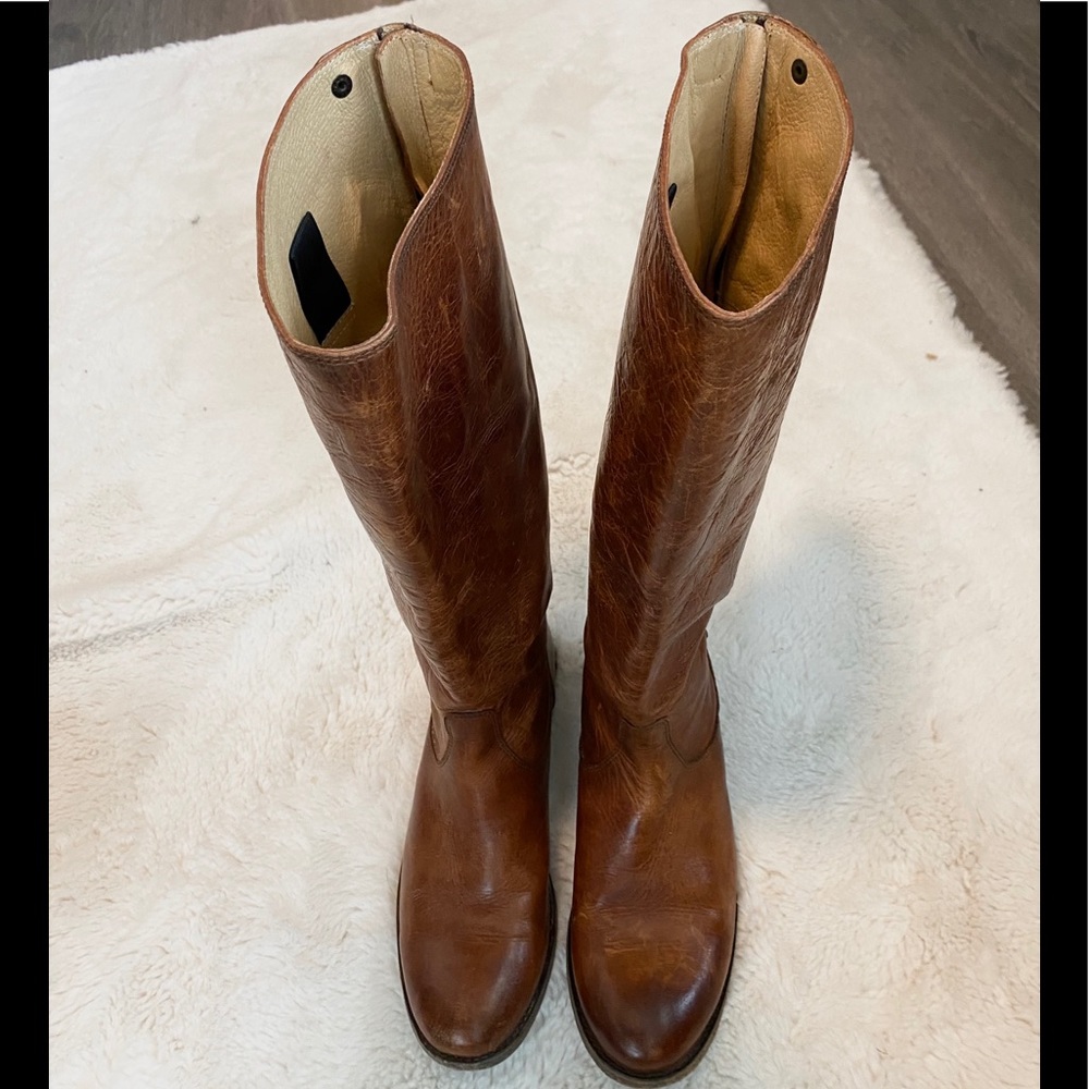Frye Brown Leather Knee-High Boots
